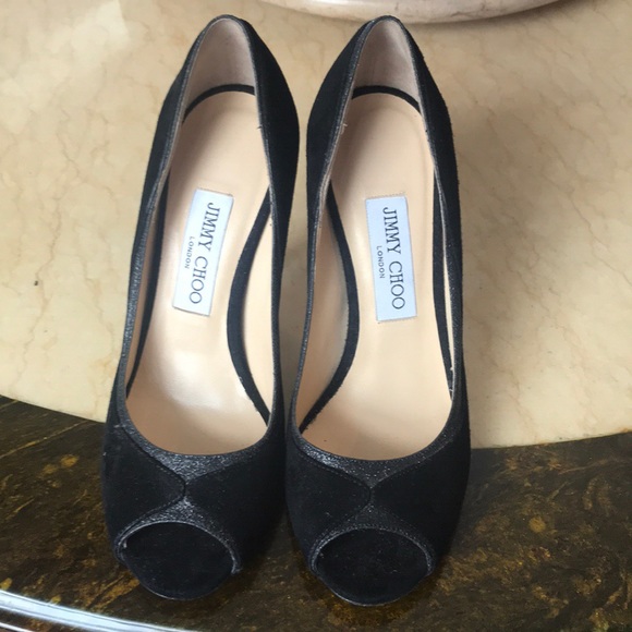 Jimmy Choo black pumps Sz.37 retail price $895 - Picture 4 of 4